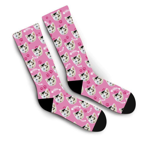Custom Kitty Socks – Pink