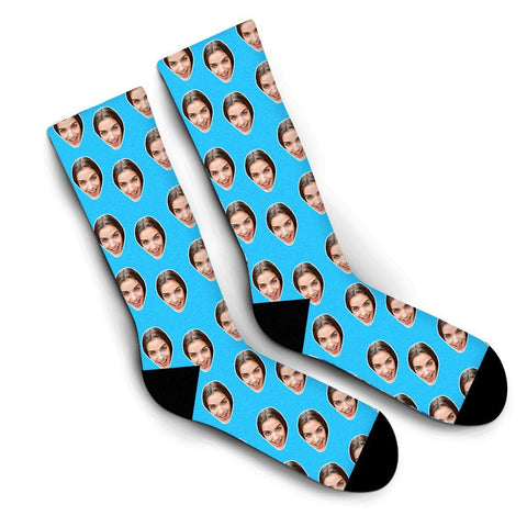 Custom Human Socks – Blue