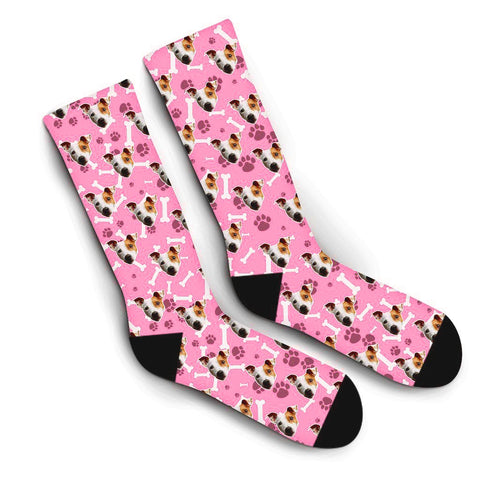 Custom Puppy Socks – Pink
